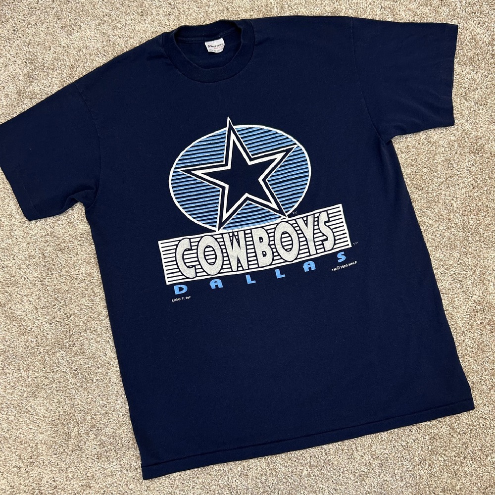 Vintage Dallas Cowboys Shirt Stedman 1990 Men Size XL Made In USA Single Stitch